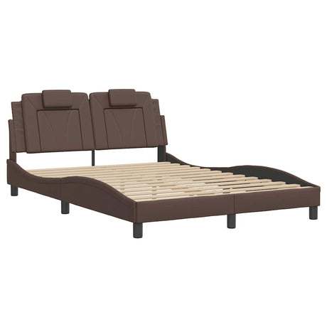 Vidaxl bedframe viana zonder matras kunstleer bruin 120x200 cm