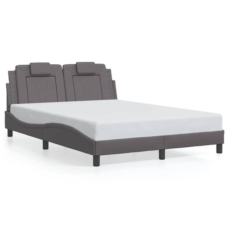 Vidaxl bedframe viana zonder matras kunstleer grijs 120x200 cm