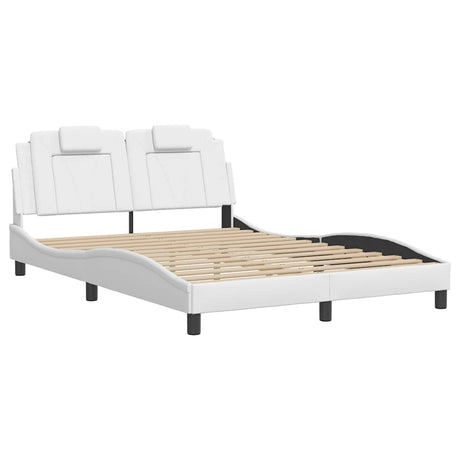Vidaxl bedframe viana zonder matras kunstleer wit 140x190 cm