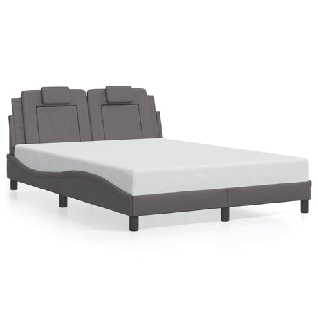 Vidaxl bedframe viana zonder matras kunstleer grijs 140x190 cm