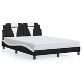 Vidaxl bedframe viana zonder matras kunstleer zwart en wit 140x200 cm