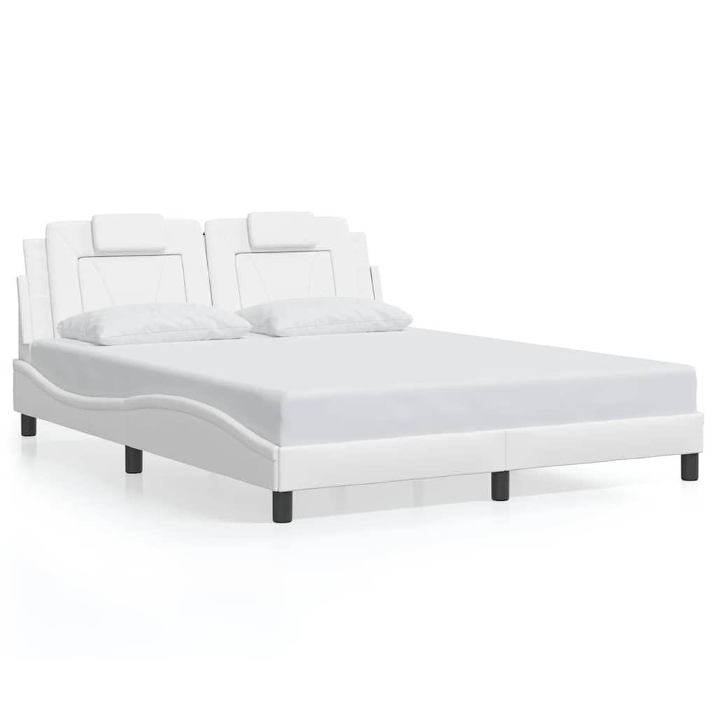 Vidaxl bedframe viana zonder matras kunstleer wit 160x200 cm