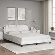 Vidaxl bedframe viana zonder matras kunstleer wit 160x200 cm