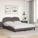 Vidaxl bedframe viana zonder matras kunstleer grijs 160x200 cm