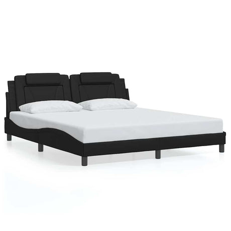 Vidaxl bedframe viana zonder matras kunstleer zwart 180x200 cm