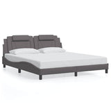 Vidaxl bedframe viana zonder matras kunstleer grijs 180x200 cm