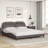Vidaxl bedframe viana zonder matras kunstleer grijs 180x200 cm