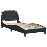 Vidaxl bedframe zonder matras zadar kunstleer zwart 80x200 cm
