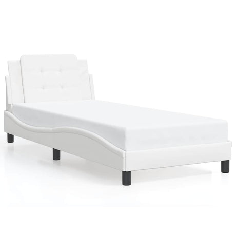 Vidaxl bedframe zonder matras zadar kunstleer wit 80x200 cm