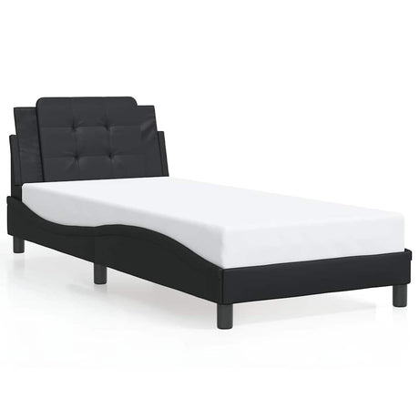 Vidaxl bedframe zonder matras zadar kunstleer zwart 90x190 cm