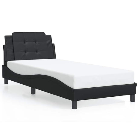 Vidaxl bedframe zonder matras zadar kunstleer zwart 90x200 cm