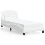 Vidaxl bedframe zonder matras zadar kunstleer wit 90x200 cm
