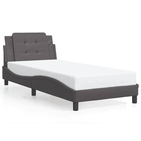 Vidaxl bedframe zonder matras zadar kunstleer grijs 100x200 cm