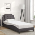 Vidaxl bedframe zonder matras zadar kunstleer grijs 100x200 cm