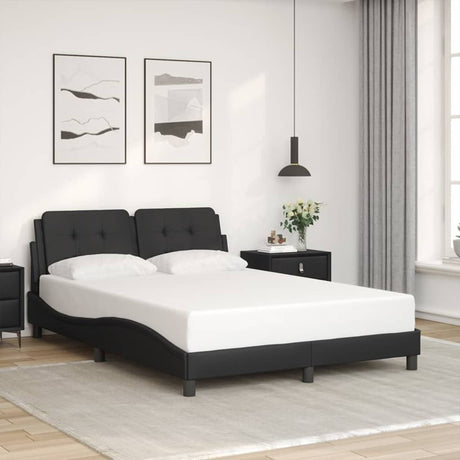 Vidaxl bedframe zonder matras zadar kunstleer zwart 120x200 cm