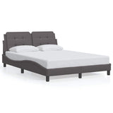 Vidaxl bedframe zonder matras zadar kunstleer grijs 120x200 cm