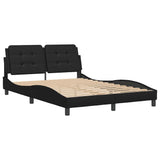 Vidaxl bedframe zonder matras zadar kunstleer zwart 140x190 cm