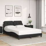 Vidaxl bedframe zonder matras zadar kunstleer zwart 140x190 cm