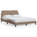 Vidaxl bedframe zonder matras zadar cappucinnokleurig 140x190 cm