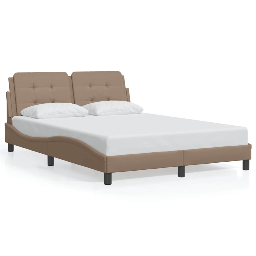 Vidaxl bedframe zonder matras zadar cappuccinokleurig 140x200 cm