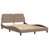 Vidaxl bedframe zonder matras zadar cappuccinokleurig 140x200 cm