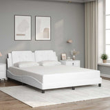 Vidaxl bedframe zonder matras zadar kunstleer wit 160x200 cm