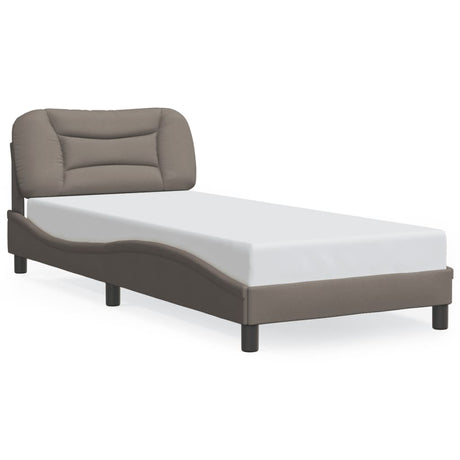 Vidaxl bedframe met led zonder matras hvar 90x190 cm stof taupe