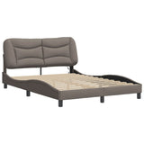 Vidaxl bedframe met led zonder matras hvar 120x200 cm stof taupe