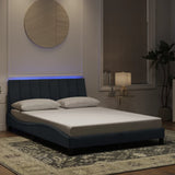 Vidaxl bedframe met led zonder matras hanko donkergrijs 120x200 cm
