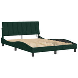 Vidaxl bedframe met led zonder matras hanko donkergroen 120x200 cm