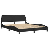 Vidaxl bedframe met led zonder matras fluweel zwart 160x200 cm