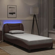 Vidaxl bedframe met led zonder matras hvar bruin 80x200 cm