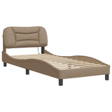 Vidaxl bedframe met led zonder matras hvar cappuccino 80x200 cm