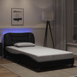 Vidaxl bedframe met led zonder matras hvar zwart 100x200 cm