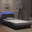 Vidaxl bedframe met led zonder matras hvar grijs 100x200 cm