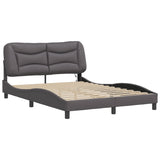 Vidaxl bedframe met led zonder matras hvar grijs 120x200 cm