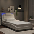 Vidaxl bedframe viana met led zonder matras wit 100x200 cm