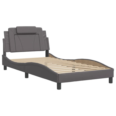 Vidaxl bedframe viana met led zonder matras grijs 100x200 cm