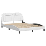 Vidaxl bedframe viana met led zonder matras wit 140x200 cm