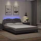 Vidaxl bedframe viana met led zonder matras grijs 160x200 cm