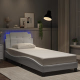 Vidaxl bedframe met led zonder matras zadar wit 80x200 cm