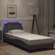 Vidaxl bedframe met led zonder matras zadar grijs 90x190 cm