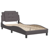 Vidaxl bedframe met led zonder matras zadar grijs 100x200 cm