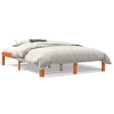 Vidaxl bedframe zonder matras massief grenenhout wasbruin 120x190 cm