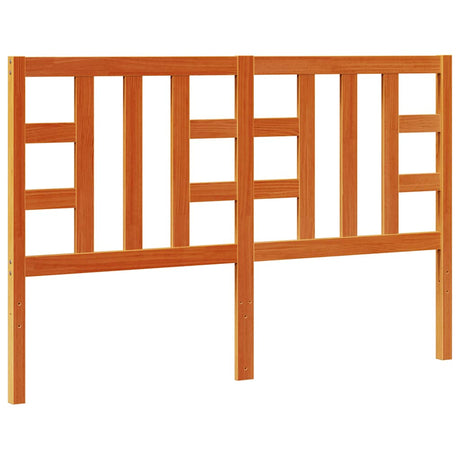 Vidaxl hoofdbord 150 cm massief grenenhout wasbruin
