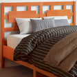 Vidaxl hoofdbord 135 cm massief grenenhout wasbruin