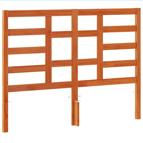 Vidaxl hoofdbord 135 cm massief grenenhout wasbruin
