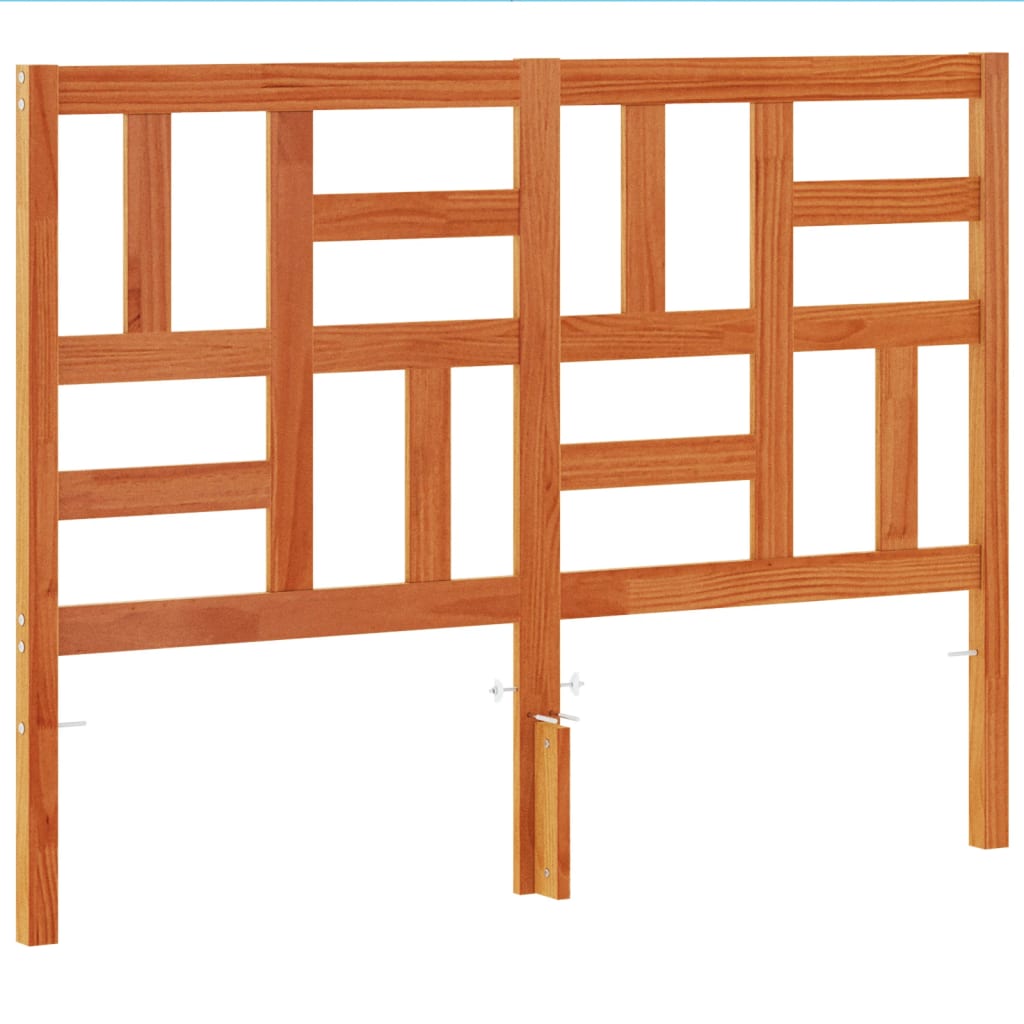 Vidaxl hoofdbord 180 cm massief grenenhout wasbruin