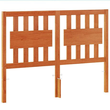 Vidaxl hoofdbord 135 cm massief grenenhout wasbruin