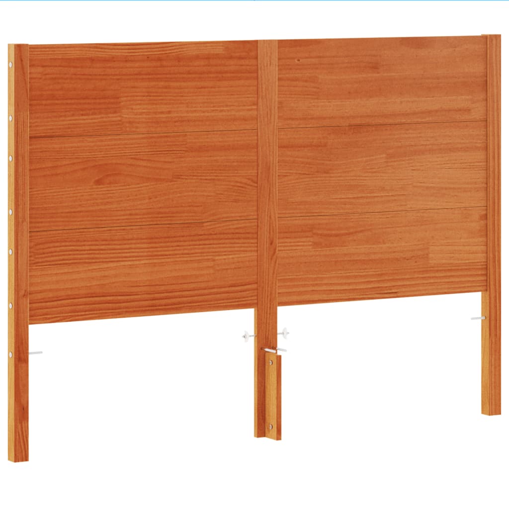 Vidaxl hoofdbord 160 cm massief grenenhout wasbruin